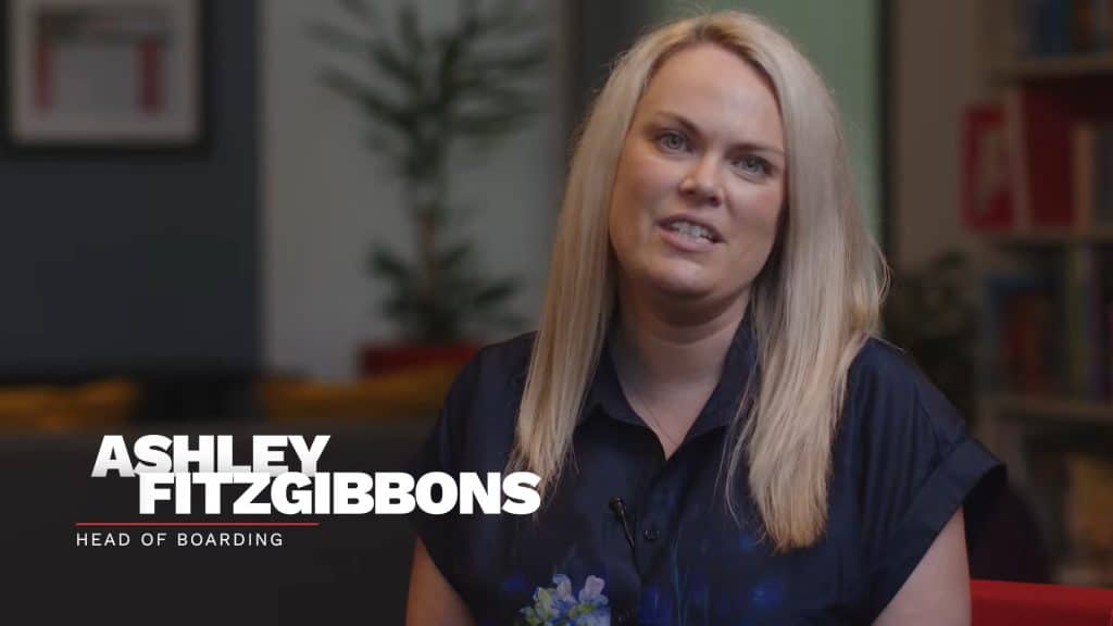 Head of Boarding Ashley Fitzgibbons at SISD boarding school.